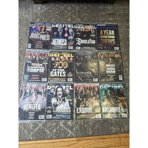 Huge Decibel Magazine Lot - 12 Issues - Includes Rare Flexi Discs 2021 New